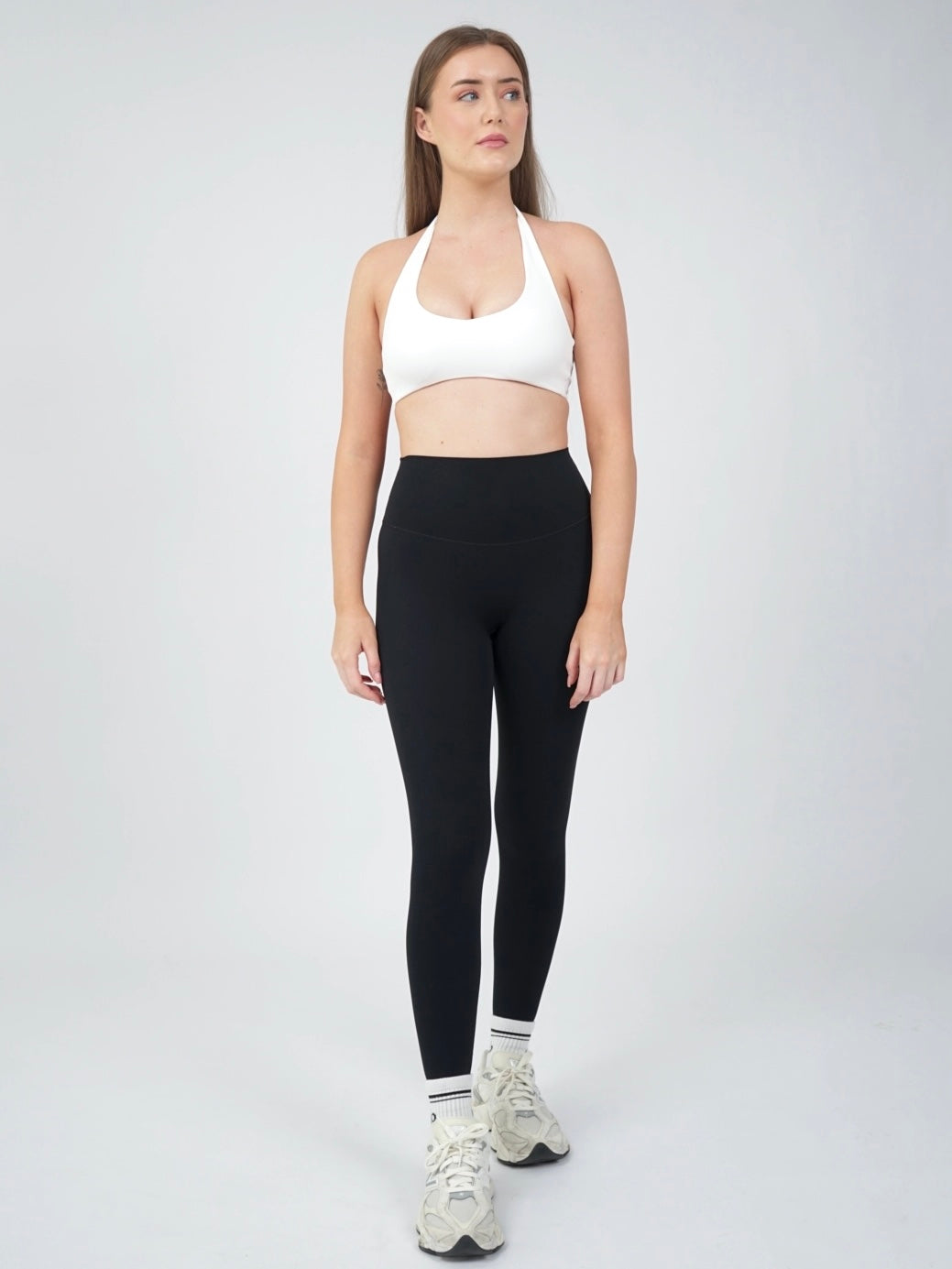 Storm Halter Crop - White.