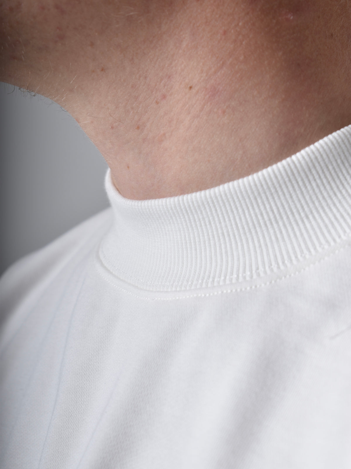 Raw Cut Cropped T-Shirt - Pearl White.