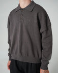 Polo Knit - Graphite Grey.