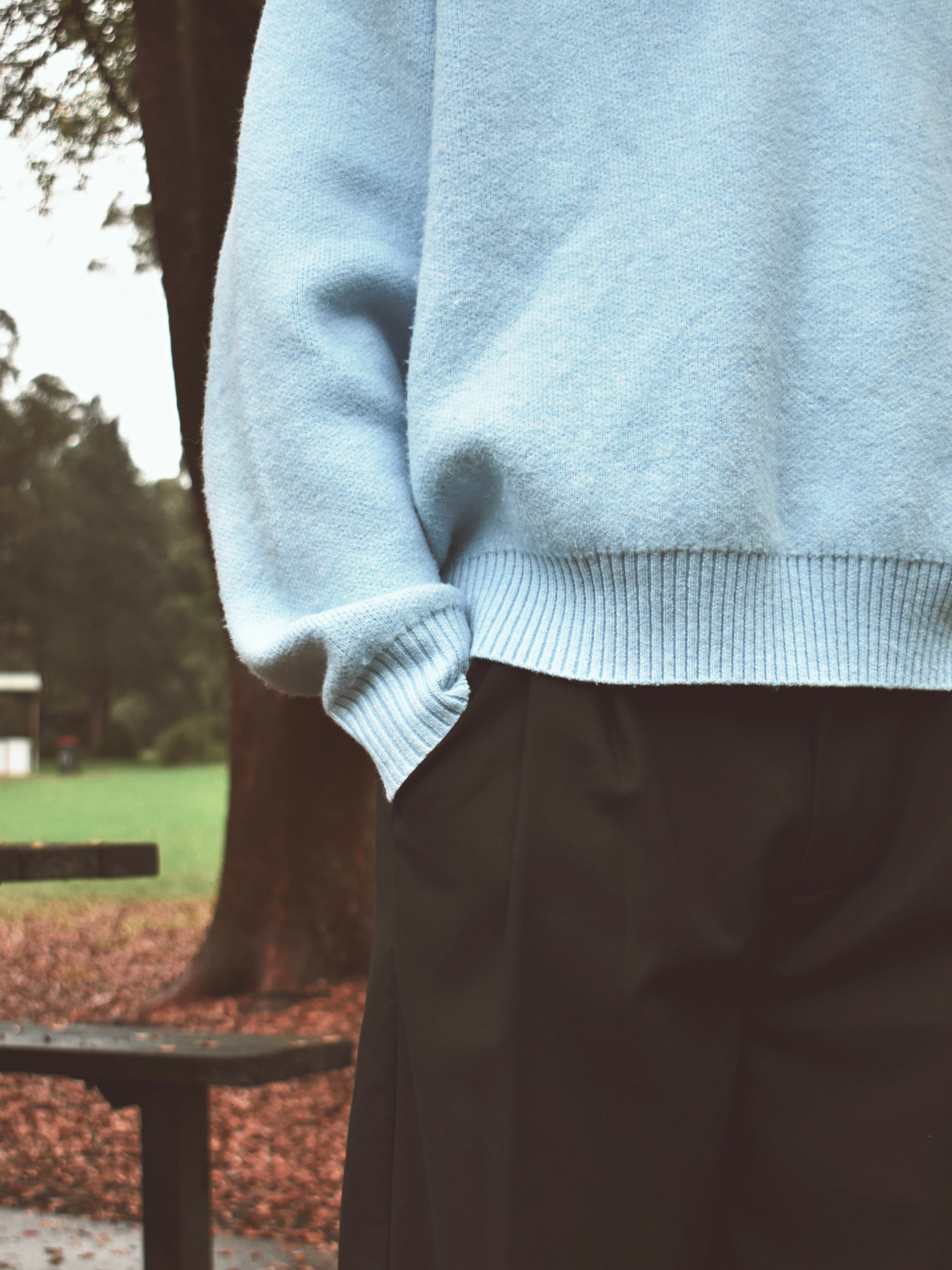 Relaxed Knit - Powder Blue.