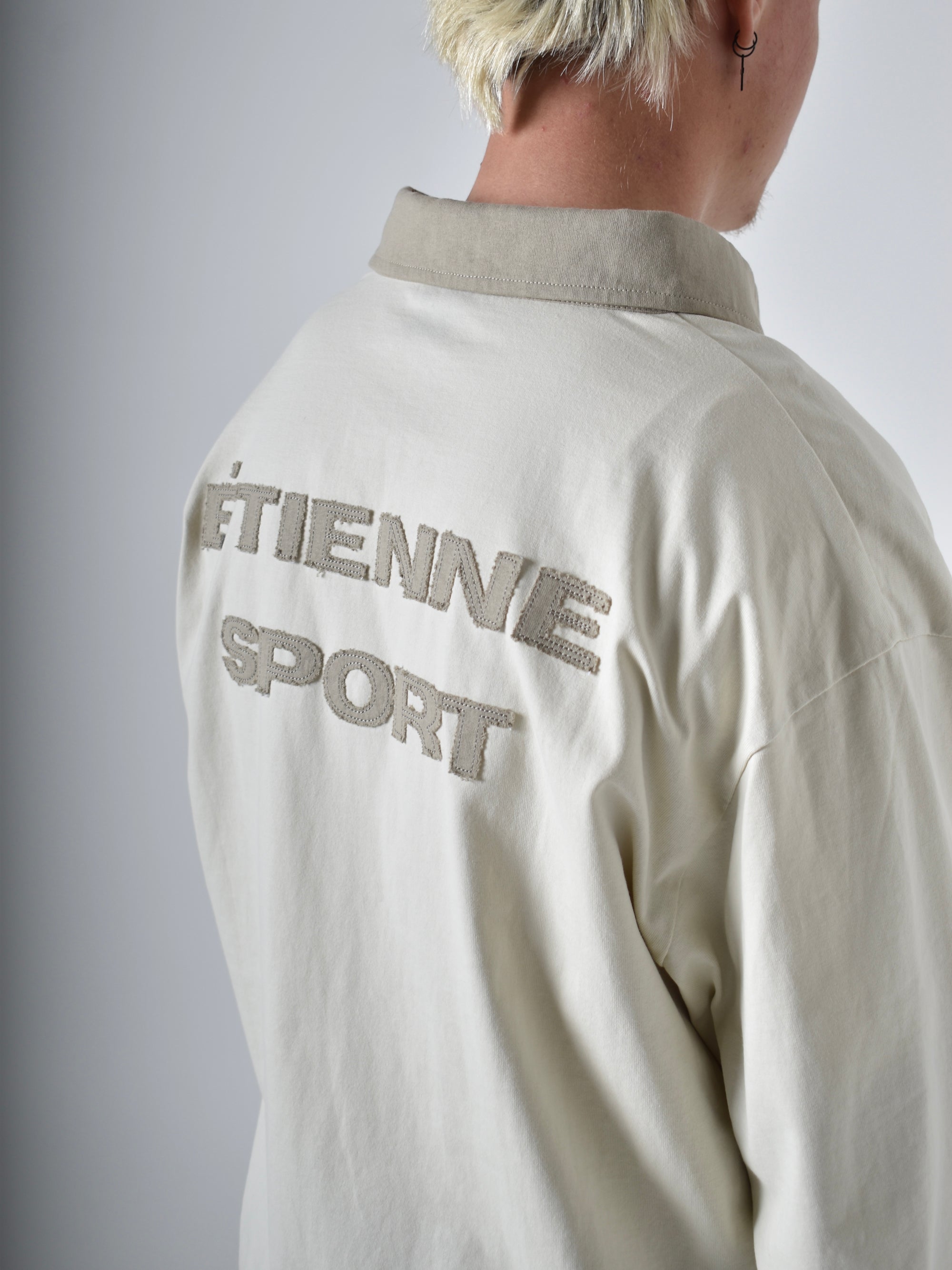 Rugby Polo - Stone/Cream.