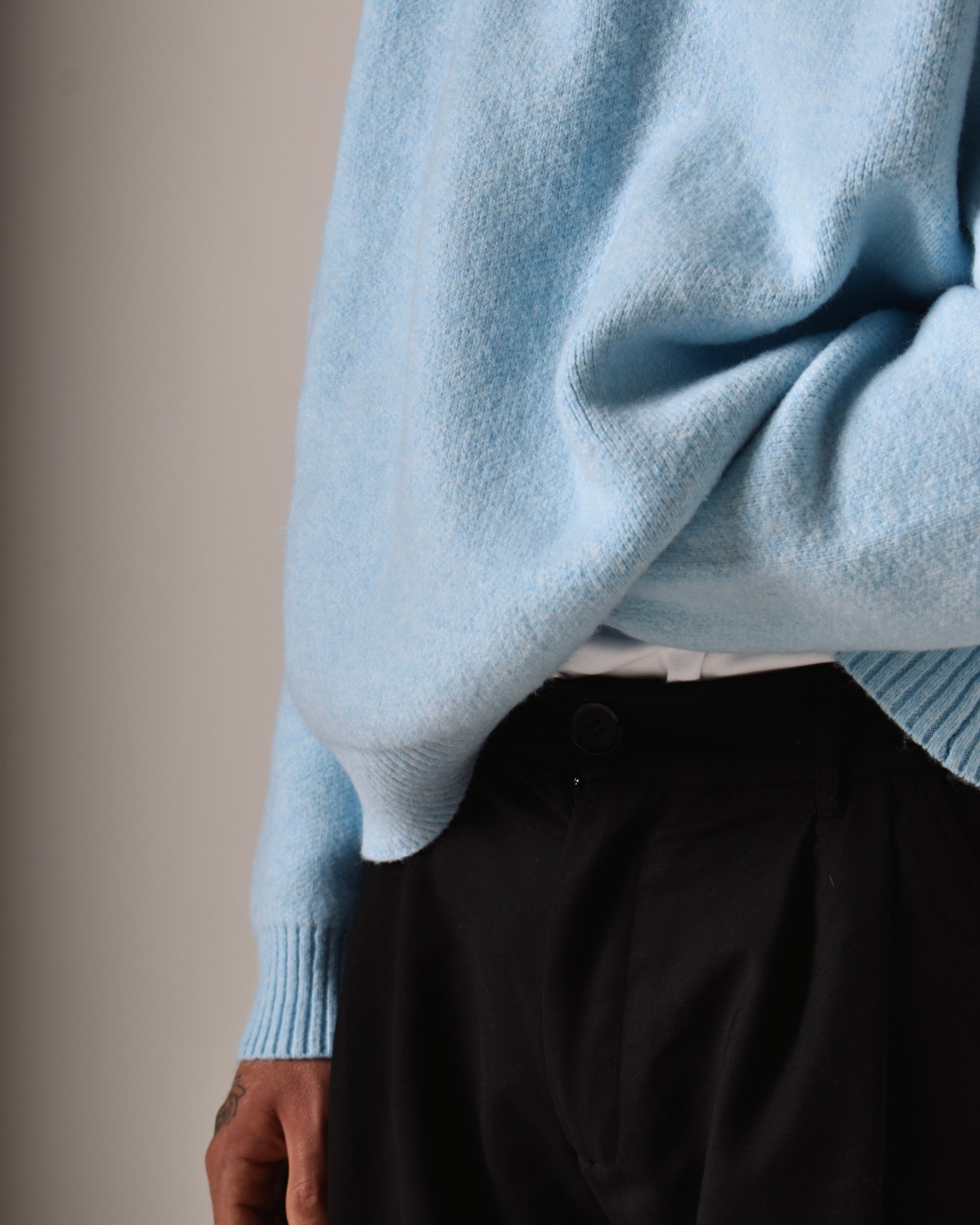 Relaxed Knit - Powder Blue.