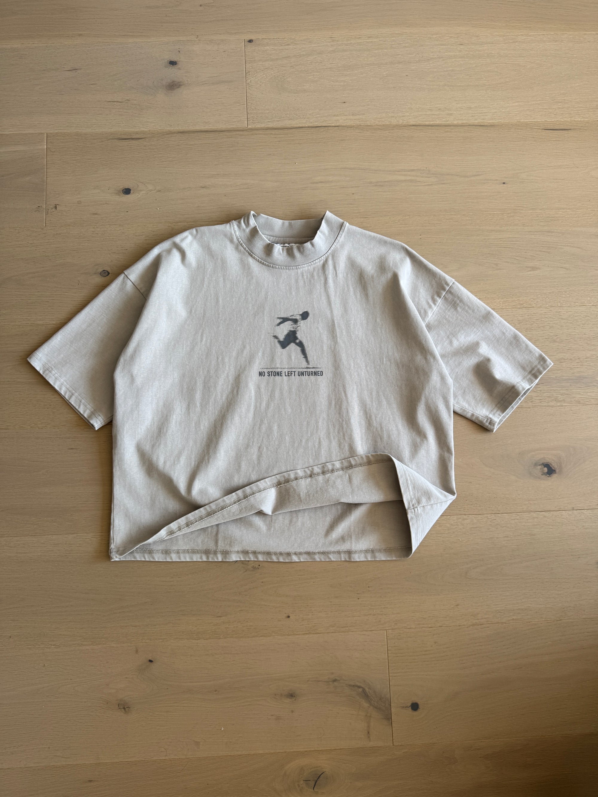 No Stone Unturned T-Shirt - Washed Stone.