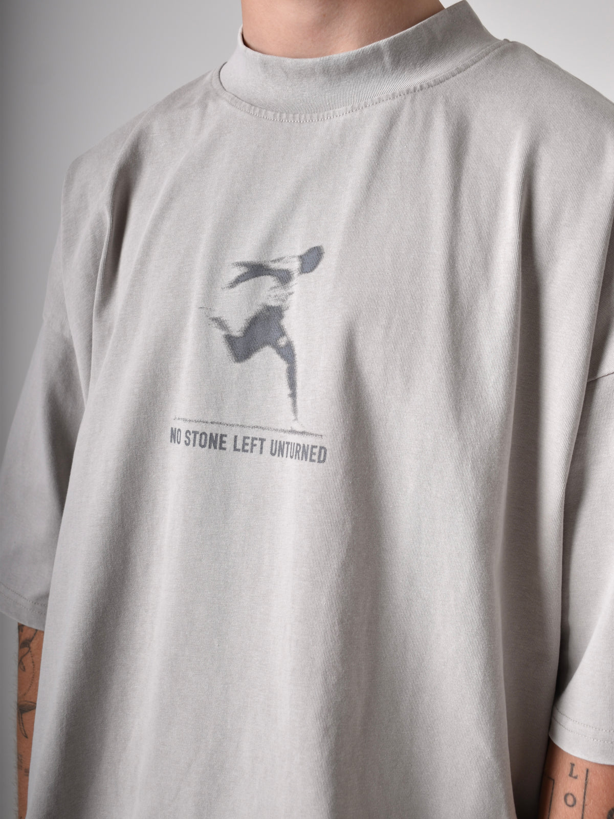 No Stone Unturned T-Shirt - Washed Stone.
