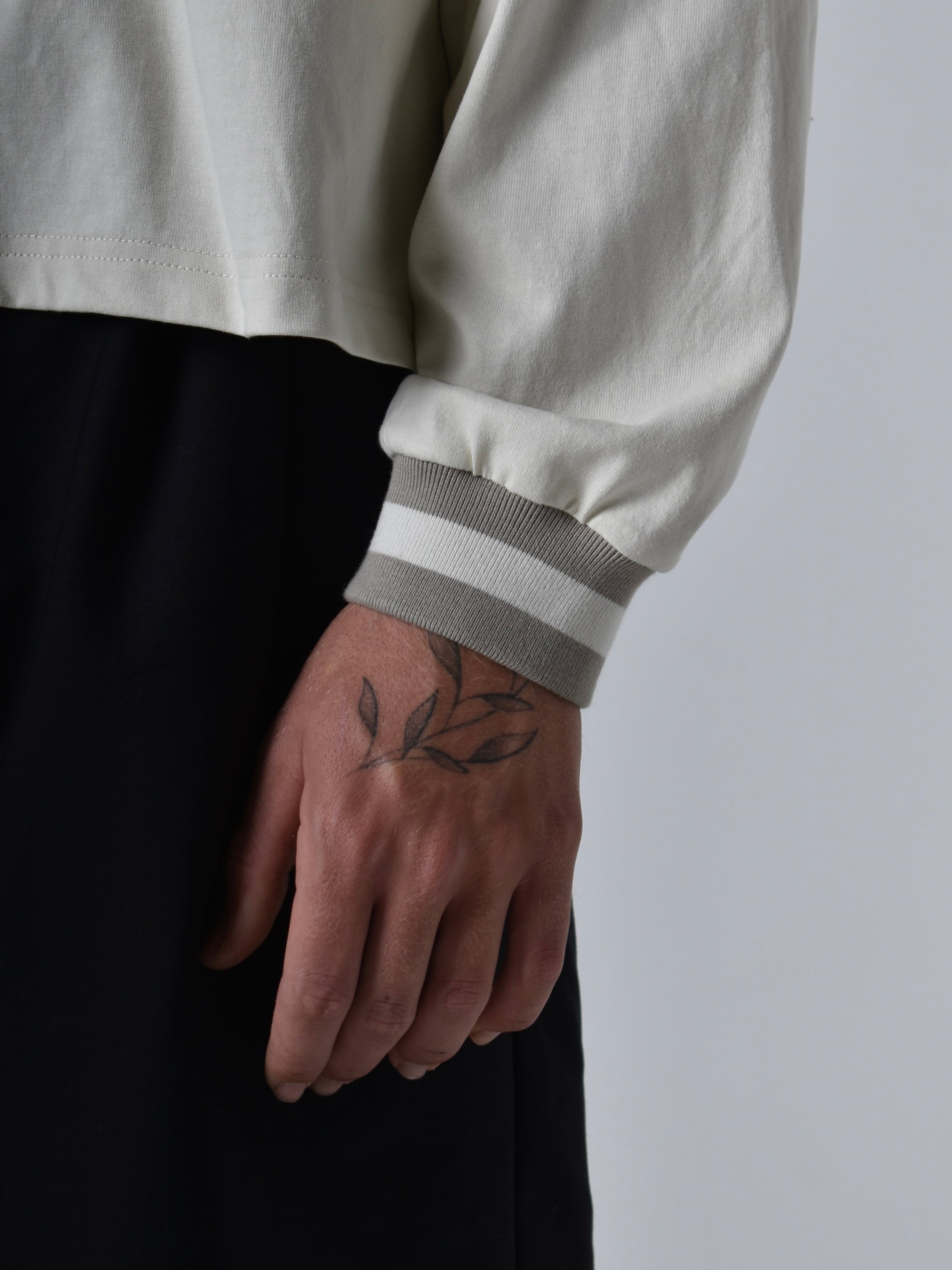 Rugby Polo - Stone/Cream.