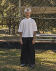 Raw Cut Cropped T-Shirt - Pearl White.