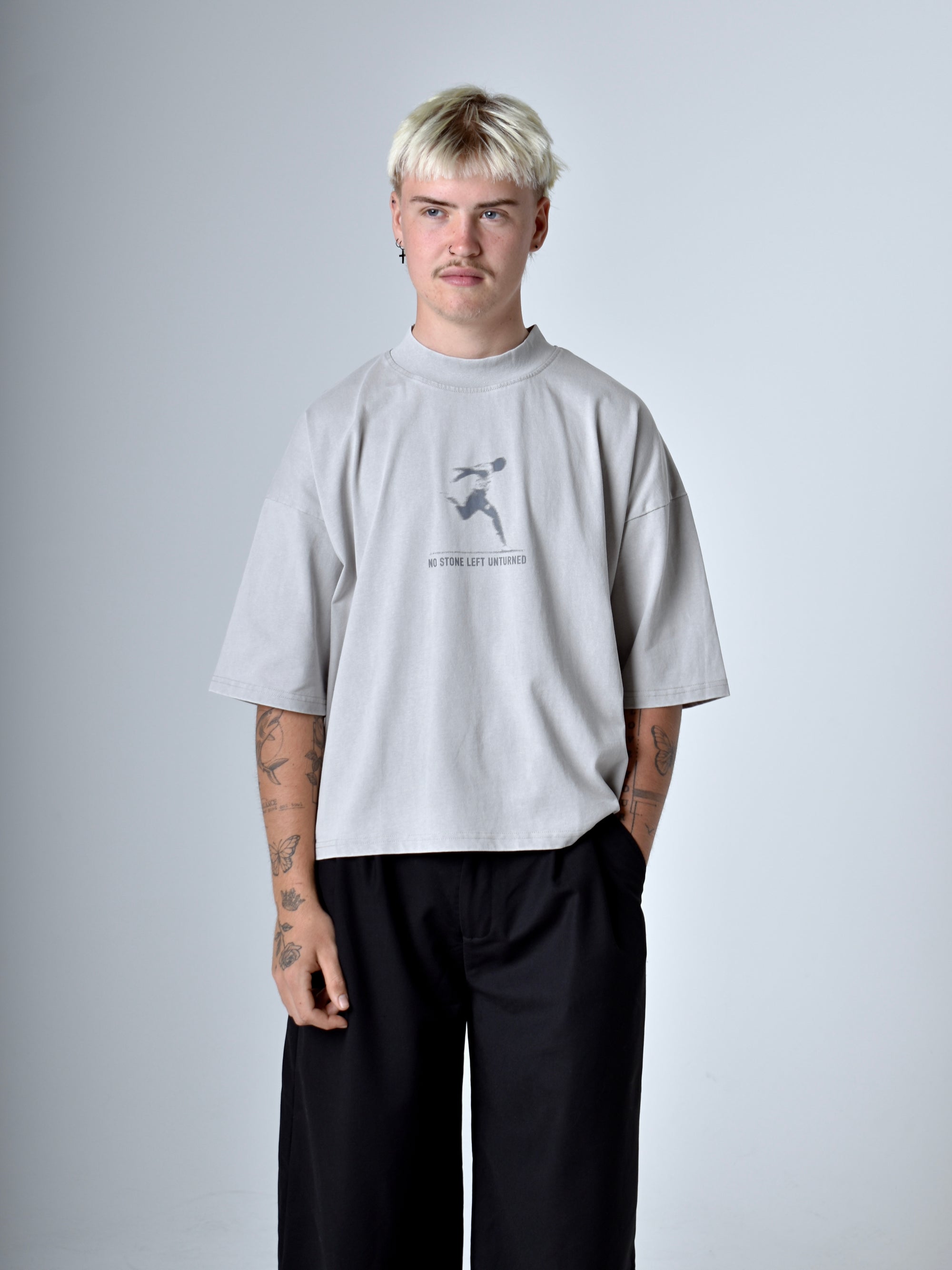 No Stone Unturned T-Shirt - Washed Stone.