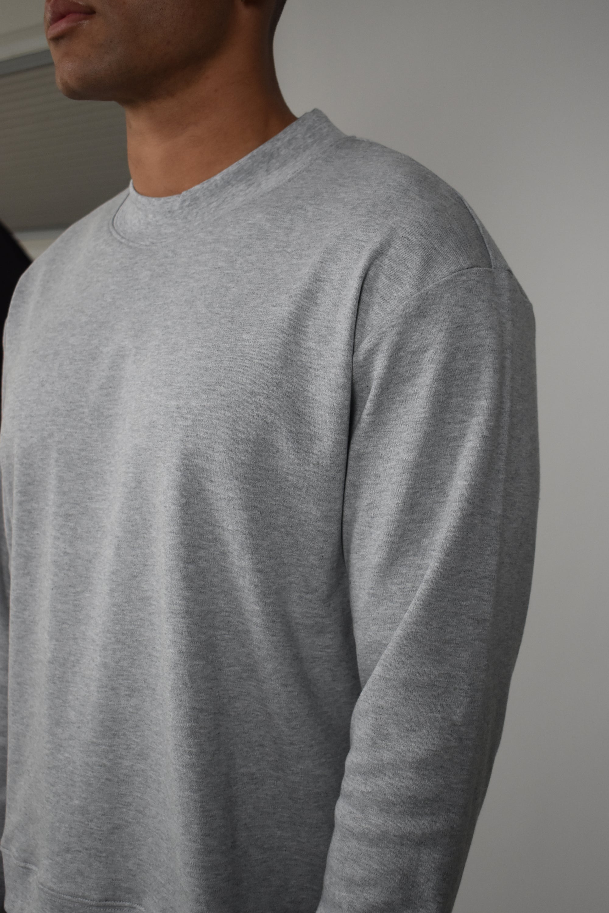 Premium L/S Blank - Grey Marle.