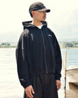 Zipped Hood - Black.