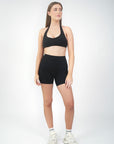 Storm Halter Crop - Black.